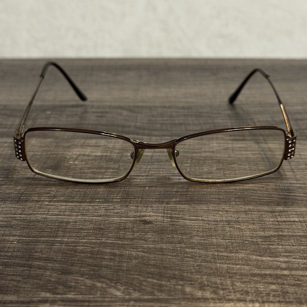 Versace Mod. 1117-B 1013 Bronze Metal Eyeglasses Frame 51-17-135 Fashion Eyewear